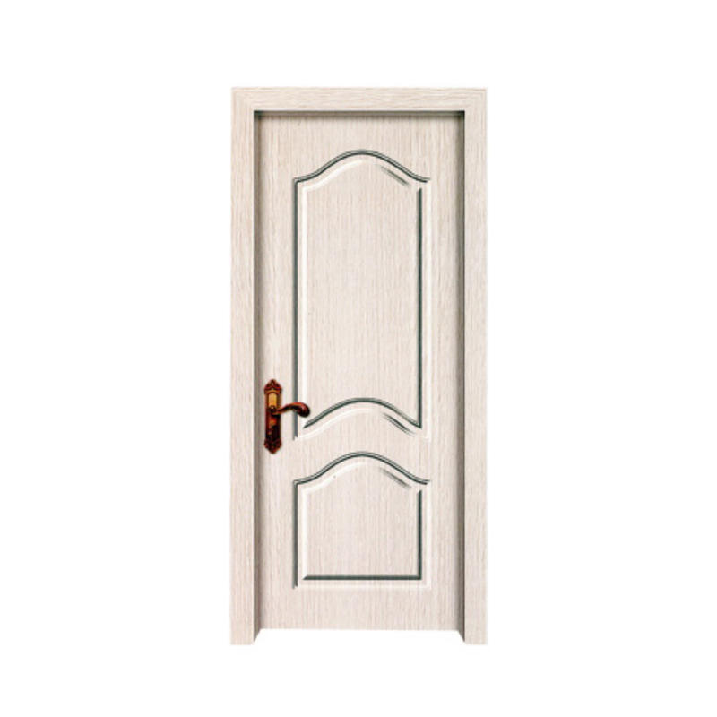 PVC Molded Bathroom Oval Shape Front Door Interior PVC Wood Door